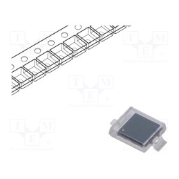 10 pcs : PD70-01C/TR7 - PIN photodiode, SMD, 940nm, 5nA, rectangular, flat, transparent