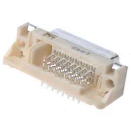 1 pcs - Molex MicroCross 74320 24 Way Right Angle Through Hole D-sub Connector Socket, 1.91mm Pitch
