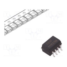 10 pcs : VOD207T - Optocoupler, SMD, Ch: 2, OUT: transistor, Uinsul: 5.3kV, Uce: 80V, SO8