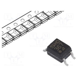 10 pcs : PC367NJ0000F - Optocoupler, SMD, Ch: 1, OUT: transistor, Uinsul: 3.75kV, Uce: 80V