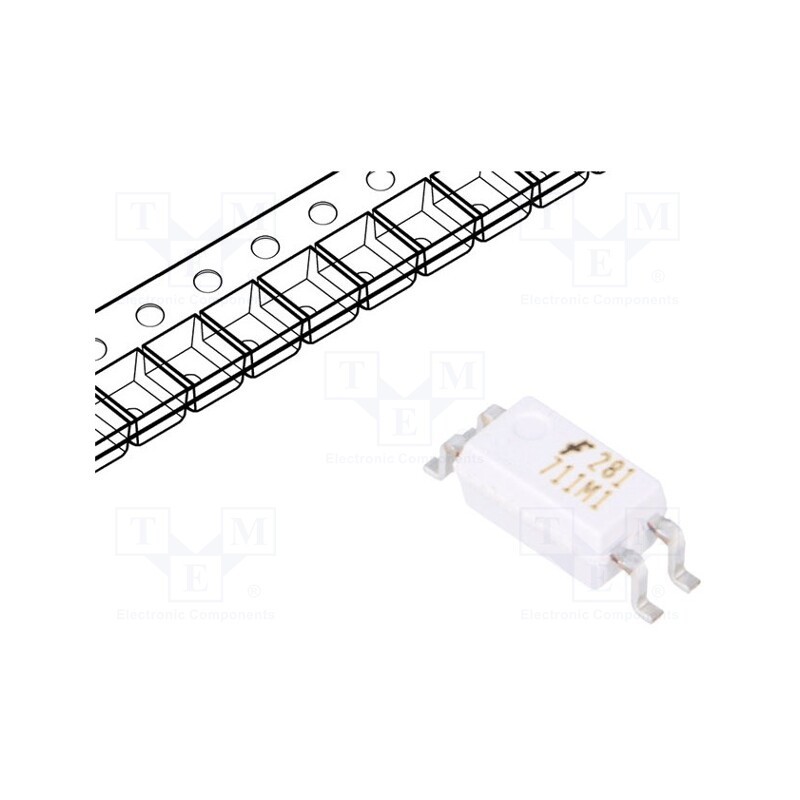 10 pcs : HMHA281R2 - Optocoupler, SMD, Ch: 1, OUT: transistor, 3.75kV, Mini-flat 4pin
