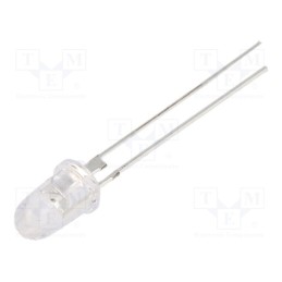 10 pcs : OS5RKA5201P - LED, 5mm, red, 100000÷120000mcd, 8°, Front: convex, 2.3÷2.8V