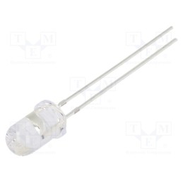 10 pcs : OSO5PA5A31A-VVLED - LED, 5mm, orange, 3000mcd, 30°, Front: convex, 3÷13V, No.of term: 2