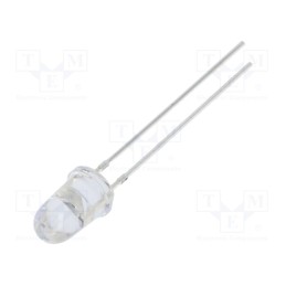 10 pcs : OSO5PA5201A-CRLED14 - LED, 5mm, orange, 14400mcd, 8°, Front: convex, 5÷20V, No.of term: 2