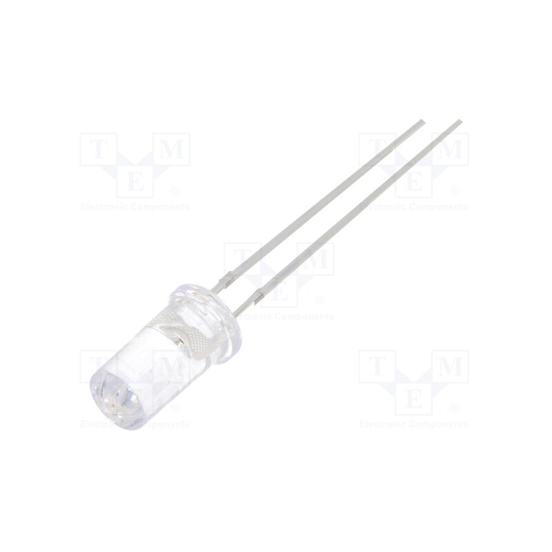 10 pcs : OSO5PA5T51A - LED, 5mm, orange, 750÷1120mcd, 50°, Front: flat, 1.8÷2.6V