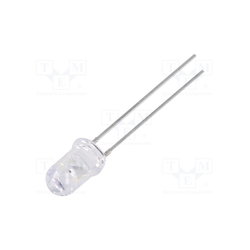 10 pcs : OSB44P5161A - LED, 5mm, blue, 1560÷2180mcd, 60°, Front: convex, 2.7÷3.4V, 1.5÷2lm