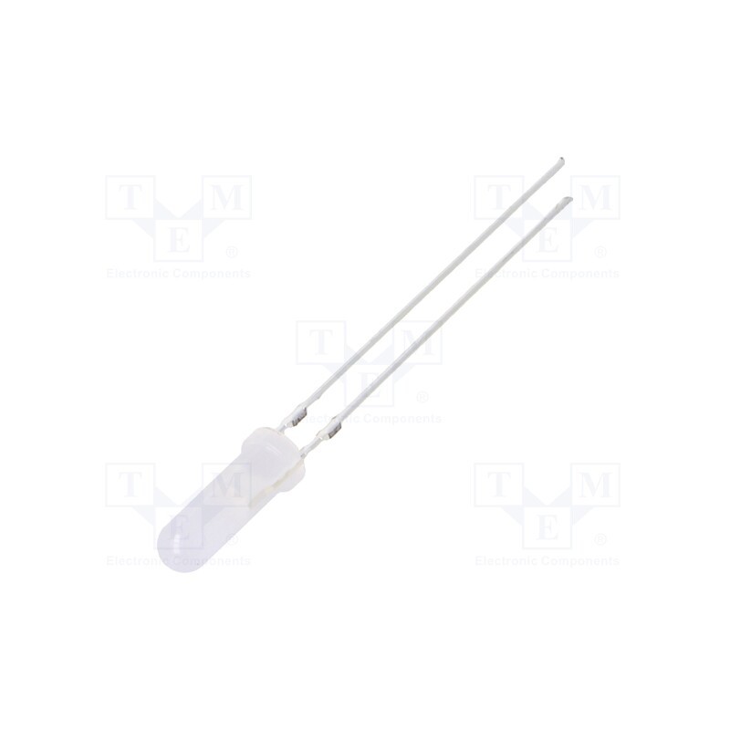10 pcs : OSY5RU6CF2A - LED, 3mm, yellow, 100÷150mcd, 150°, Front: convex, 1.8÷2.6V