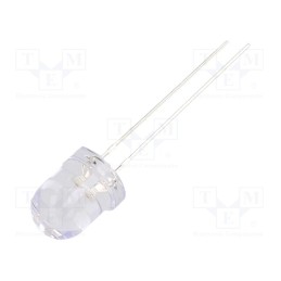 10 pcs : OSOOG28131A - LED, 7.8mm, orange, 14400÷18000mcd, 30°, Front: convex, 2.1÷2.6V