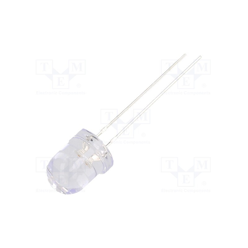 10 pcs : OSOOG28131A - LED, 7.8mm, orange, 14400÷18000mcd, 30°, Front: convex, 2.1÷2.6V