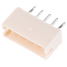 125 pcs - JST ZH Series Top Entry Through Hole PCB Header, 5 Contact(s), 1.5mm Pitch, 1 Row(s), Shrouded