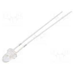 10 pcs : OSB56P3211A - LED, 3mm, blue, 8400÷10000mcd, 15°, Front: convex, 2.7÷3.4V, 2.5÷3lm