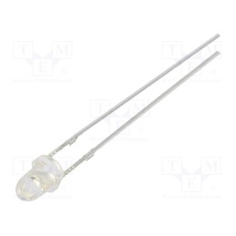 10 pcs : OSG5GP3211A - LED, 3mm, green, 36000÷43000mcd, 15°, Front: convex, 2.8÷3.4V