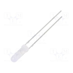 10 pcs : OSR5RU6CF2A - LED, 3mm, red, 100÷150mcd, 150°, Front: convex, 1.8÷2.6V