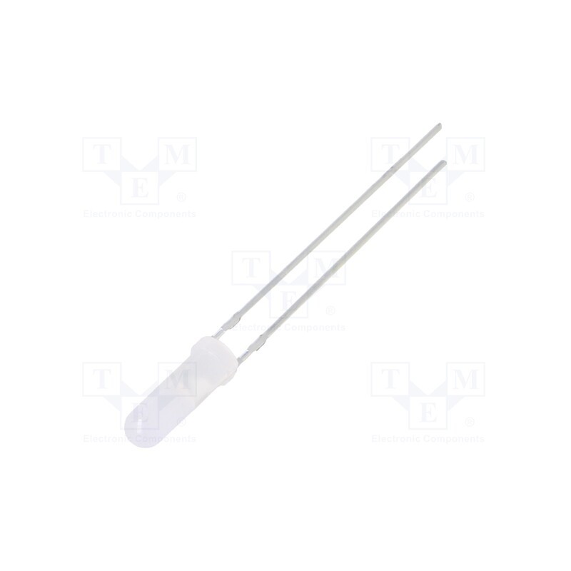 10 pcs : OSR5RU6CF2A - LED, 3mm, red, 100÷150mcd, 150°, Front: convex, 1.8÷2.6V