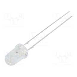 10 pcs : OSG3DA3131A - LED, 3mm, bluish green, 8400÷10000mcd, 30°, Front: convex, 2.9÷3.6V