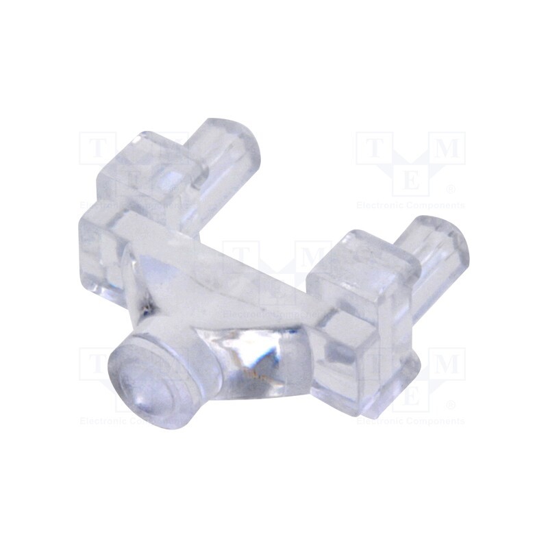 10 pcs : 1281.1001000000001 - Fiber for LED, round, Ø: 3mm, Front: flat, with PCB mounting