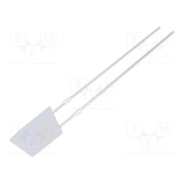 10 pcs : OSM5DK7ZE2B - LED, white warm, 750÷1120mcd, 140°, Front: flat, 2.9÷3.4V, THT