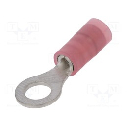 20 pcs : 193240004 - Tip: ring, M4, 0.5÷1mm2, insulated, tinned, copper, -55÷105°C, bulk