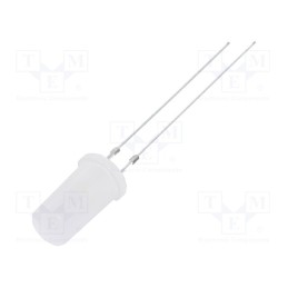 10 pcs : OSM5DK5TA2A - LED, 5mm, white warm, 500÷750mcd, 180°, Front: flat, 2.7÷3.4V