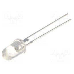 10 pcs : OS5YKA5111P - LED, 5mm, yellow, 80000÷100000mcd, 15°, Front: convex, 1.8÷2.5V