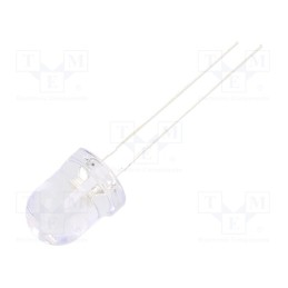 10 pcs : OSBB628131A - LED, 7.8mm, blue, 8400÷10000mcd, 30°, Front: convex, 2.9÷3.6V