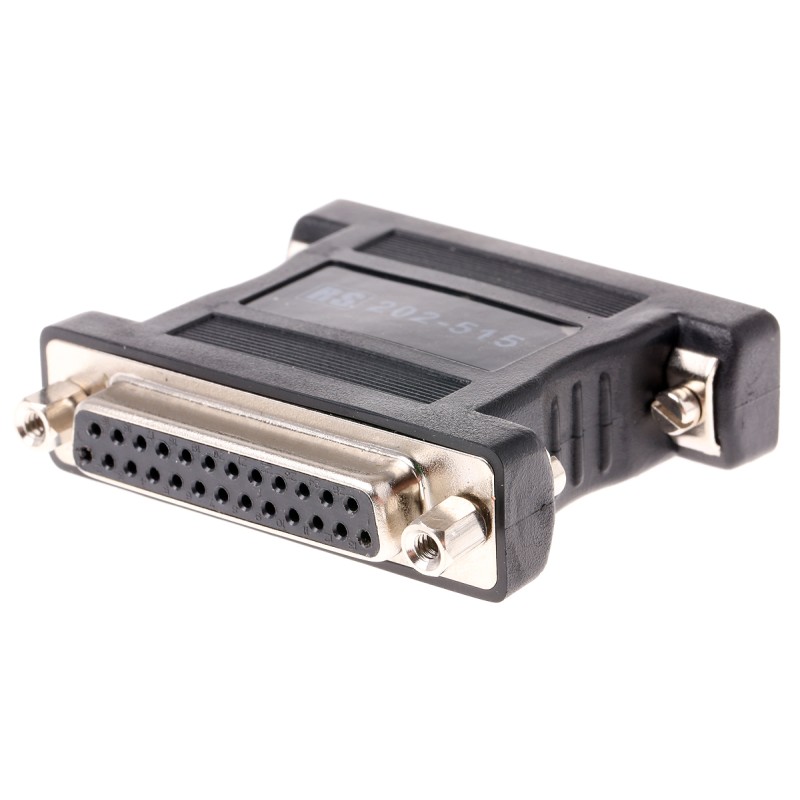 1 pcs - RS PRO D Sub Adapter Male 25 Way D-Sub to Female 25 Way D-Sub