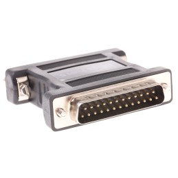 1 pcs - RS PRO D Sub Adapter Male 25 Way D-Sub to Female 25 Way D-Sub