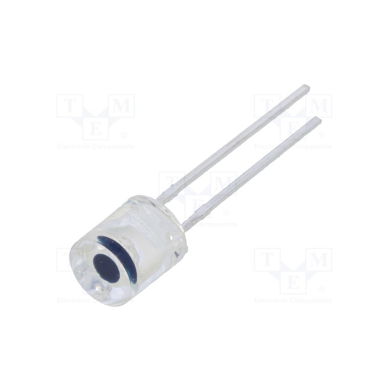 10 pcs : PT-A6-AC-5-PN-520 - Phototransistor, 5mm, λp max: 520nm, 60V, Lens: transparent, 50mW