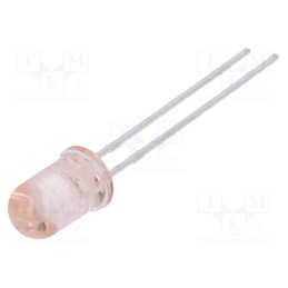 10 pcs : QED123 - IR transmitter, 5mm, diffused,orange, 70mW, 16°, λp max: 890nm, THT