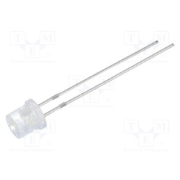 10 pcs : OSW5DK57E1A - LED, 5mm, white cold, 2180÷3000mcd, 140°, Front: flat, 2.9÷3.6V