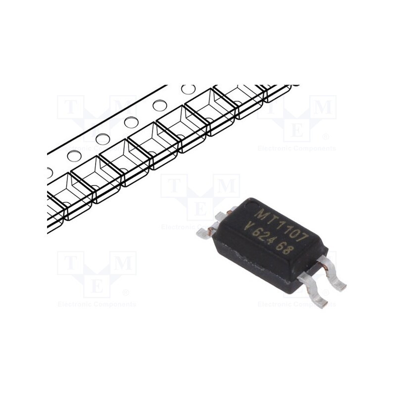 10 pcs : TCMT1107 - Optocoupler, SMD, Ch: 1, OUT: transistor, Uinsul: 3.75kV, Uce: 70V