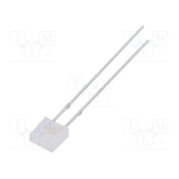 10 pcs : OSM5DK7DA2B - LED, rectangular, 2x5x5mm, white warm, 500÷750mcd, 100°, 20mA