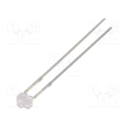 10 pcs : OSG3DA7331A - LED, 1.8mm, bluish green, 2180÷3000mcd, 30°, Front: convex