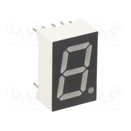 10 pcs : OPD-S5620LB-BW - Display: LED, 7-segment, 14.2mm, 0.56', No.char: 1, blue, 60mcd