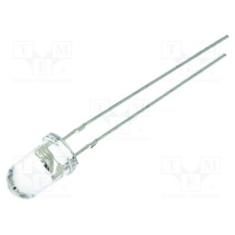 10 pcs : OSO5PA5111A - LED, 5mm, orange, 25000÷30000mcd, 15°, Front: convex, 1.8÷2.6V