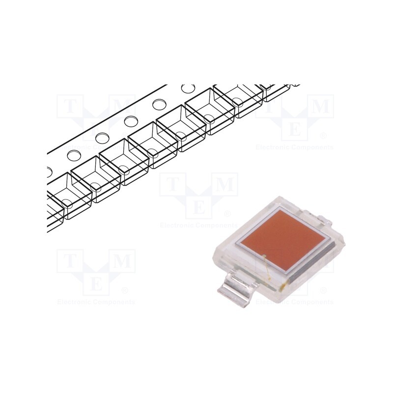 10 pcs : SFH 2430 - PIN IR photodiode, SMD, 400÷900nm, 60°, 0.1nA, flat