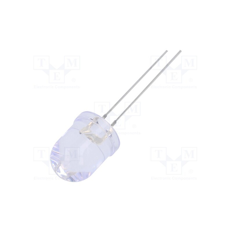 10 pcs : OSR5PAA131A-VVLED - LED, 10mm, red, 4200mcd, 30°, Front: convex, 3÷13V, No.of term: 2