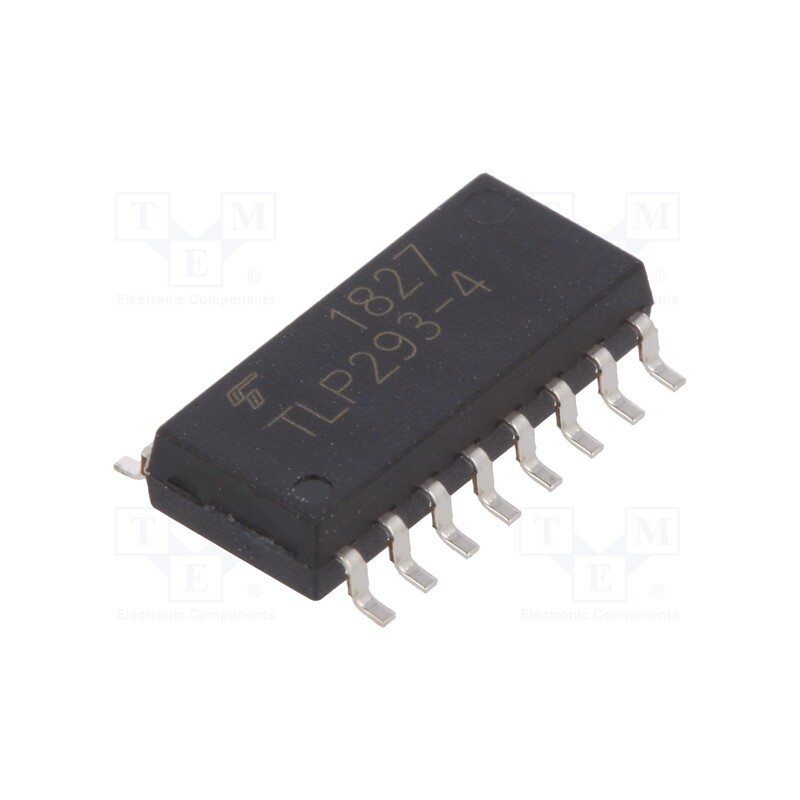 10 pcs : TLP293-4(E(T - Optocoupler, SMD, Ch: 4, OUT: transistor, Uinsul: 3.75kV, Uce: 80V