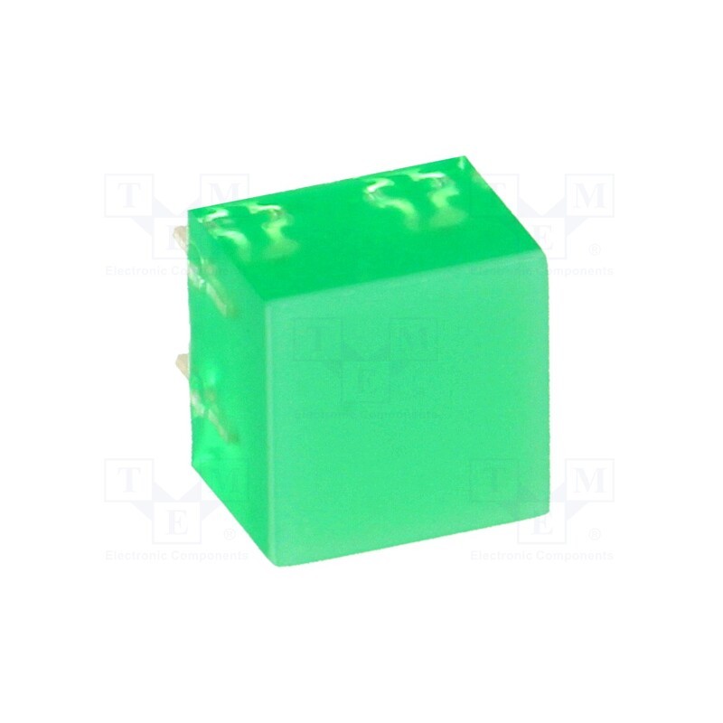 10 pcs : L-875/4GDT - LED backlight, green, Lens: diffused,green, λd: 568nm, 5÷20mcd