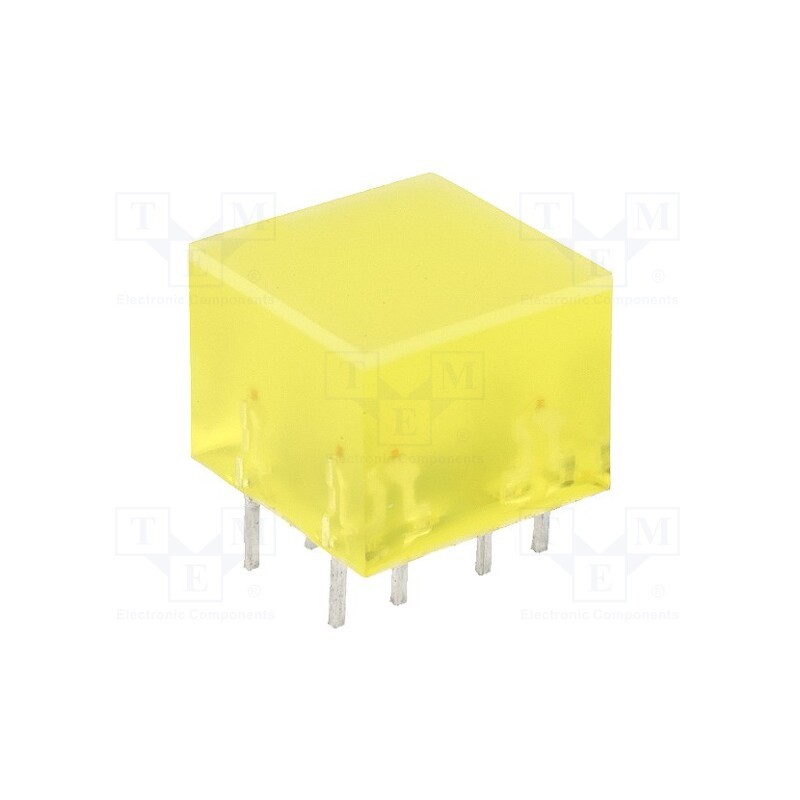 10 pcs : L-875/4YDT - LED backlight, yellow, Lens: diffused,yellow, λd: 588nm, 5÷20mcd