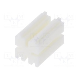50 pcs : 8GE04V80265 - Spacer sleeve, LED, ØLED: 3mm, L: 8mm, natural, UL94V-2, W: 5mm