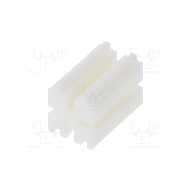 50 pcs : 8GE04V80265 - Spacer sleeve, LED, ØLED: 3mm, L: 8mm, natural, UL94V-2, W: 5mm