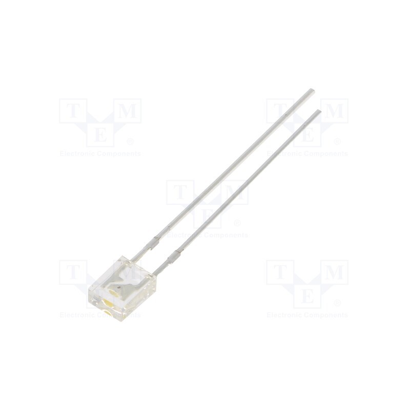 10 pcs : OSM5DK7YA1B - LED, rectangular, 2x4x5mm, white warm, 1120÷1560mcd, 100°, 20mA