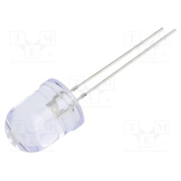 10 pcs : OSMMD2A131A - LED, 10mm, white warm, 7000÷8400mcd, 30°, Front: convex, 2.9÷3.4V