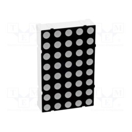 10 pcs : LMD14058AAG-101-01 - Display: LED, matrix, 5x8, green, 6.6mcd, cathode, 37.4x23.4mm