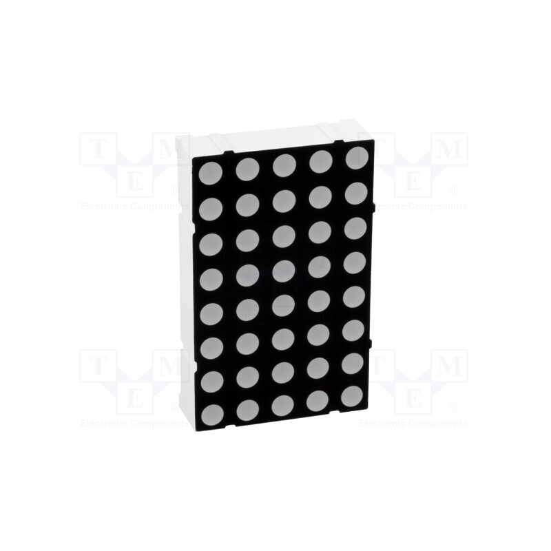 10 pcs : LMD14058AAG-101-01 - Display: LED, matrix, 5x8, green, 6.6mcd, cathode, 37.4x23.4mm