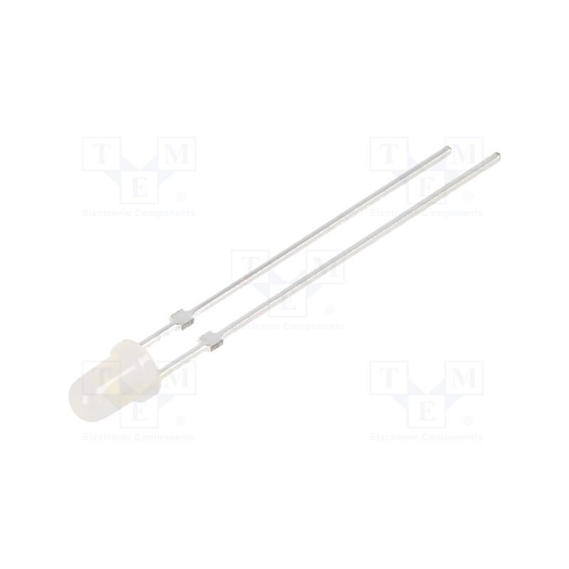 10 pcs : OSW5DK3142C - LED, 3mm, white cold, 1560÷2180mcd, 40°, Front: convex, 2.9÷3.4V