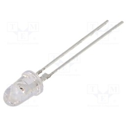 10 pcs : OS5OKA5201P - LED, 5mm, orange, 100000÷120000mcd, 8°, Front: convex, 2.3÷2.8V