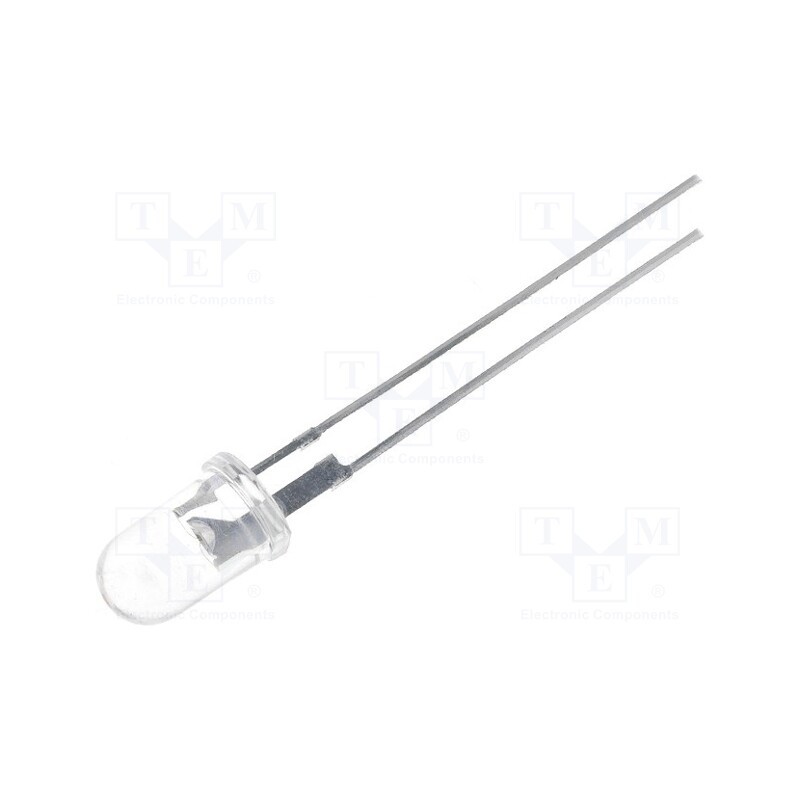10 pcs : OSYL5111P - LED, 5mm, yellow, 30000÷50000(typ)-70000mcd, 15°, Front: convex