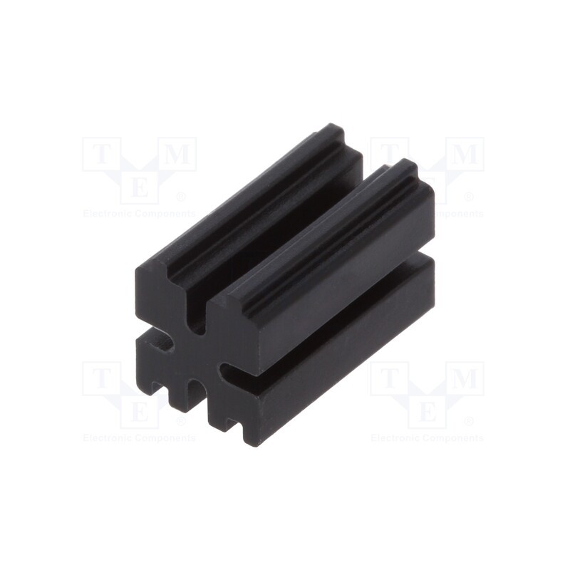 50 pcs : 8GE04V80261 - Spacer sleeve, LED, ØLED: 3mm, L: 9mm, black, UL94V-2, Mat: polyamide